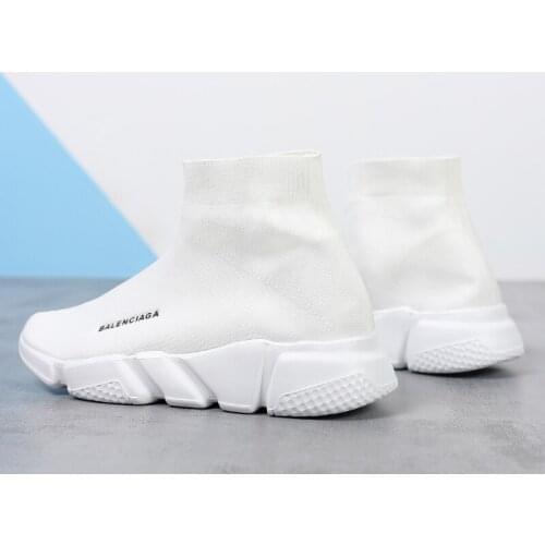 Stylish breathable fly knitting men sock shoes comfortable casual shoes for men High-top Men Sneakers Breathable Cushioning