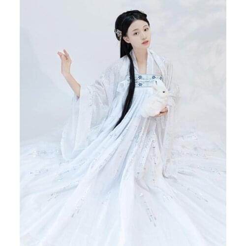 Ewha Rain Original Hanfu Women Student Daily Super Fairy Princess Costume Stage Performance Costume pary cosplay chinese hanfu