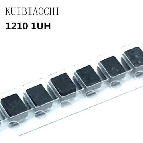 50pcs/LOT SMD Inductor 1210 1UH 1R0J SMD Winding inductor 3225 1UH