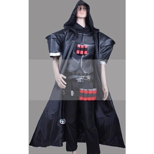 Customize Overwatch Gabriel Reyes Reaper Cosplay Costume Outfit