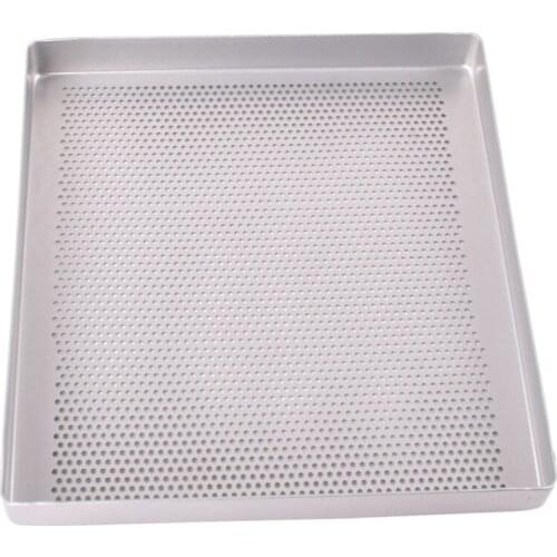 Square Shape Plain Anodizing Aluminium Punching Style Cak Pan Pizza Biscuit Cookie Baking Pans DIY Bakery