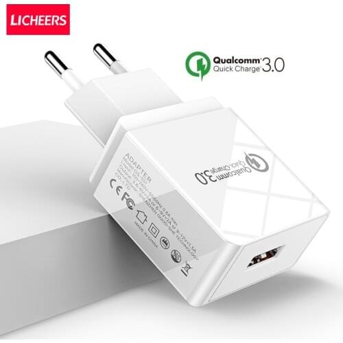 LINGCHEN QC 3.0 Quick Charge USB Charger For Samsung Galaxy S9/S8/S7 3.0 Mobile Phone Charger Fast Charger For Xiaomi Huawei