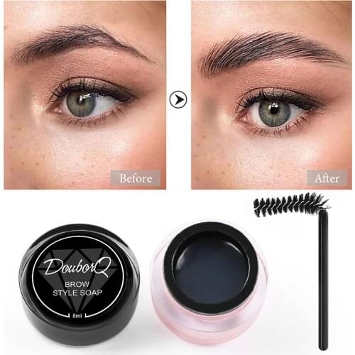 3D Brow Styling Soap Eyebrow Soap Long Lasting Natural Eyebrow Gel Brows Wax With Brush 3D Feathery Wild Brow Styling Soap
