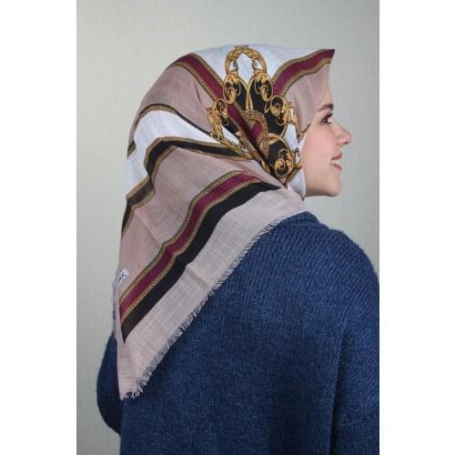 NUR SILK PATTERNED LINEN FLAMLI SCARF-DESEN-24-RENK-04