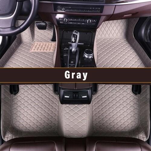 Custom Leather Car Floor Mats For Chrysler PT Cruiser 2007 2008 2009 Carpet Mats Auto Parts Interior Accessories