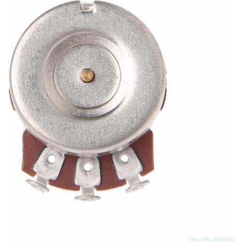 New A250K Brass Short Split Shaft Audio Potentiometer For Electric Guitar Bass Drop Ship
