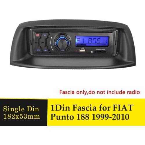 One Din Car Fascia CD DVD Player Frame For FIAT Punto 188 1999-2010 Single Din Auto Radio Multimedia NAVI Fascias Bezel Panel