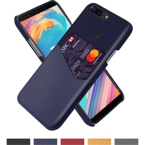 Febric Card Holder Cover For OnePlus 5T 5 Coque Cloth Texture PU Antiskid Funda For One Plus 5 T 1+5 1+5t Phone Case Capa Shell