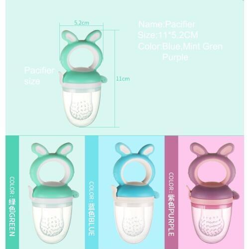 SiliconeBaby Fruit Vegetable Pacifier Food Chew Nibbler NippleTeether 1pc Infant S M L Strainer Net Meat Puree nippler Pacificer