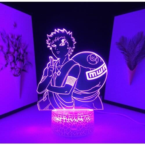3D LED Night Light Anime Figure for Kids Child Cool Gift Store Decor Idea Lamp Manga Room Bedroom Table Lamp 16 Colors Remote