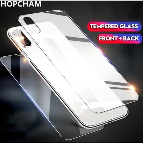 9H Full Cover Ultra Thin Screen Protector For iPhone X XS MAX Tempered Glass On The Back Glass For iPhone XR XS Plus X Back Film