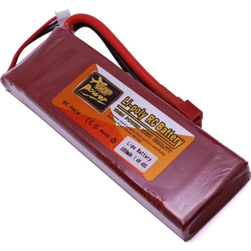 ZOP Power 7.4V 2S 5000mAh 40C Lipo Battery XT60 or T Plug Remote Control Parts & Accessories High Quanlity Accessories