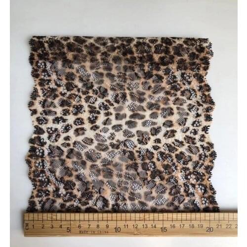 1 Meter Leopard Elastic Lace Trim Accessories DIY Ribbon DIY Lace Swiss French Lace Bridal Headband Garter Bra Underwear