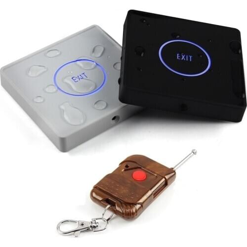 1PCS Touch Type Door Exit Button with Remote Control Infrared Sensing Door Exit Switch Glass Panel