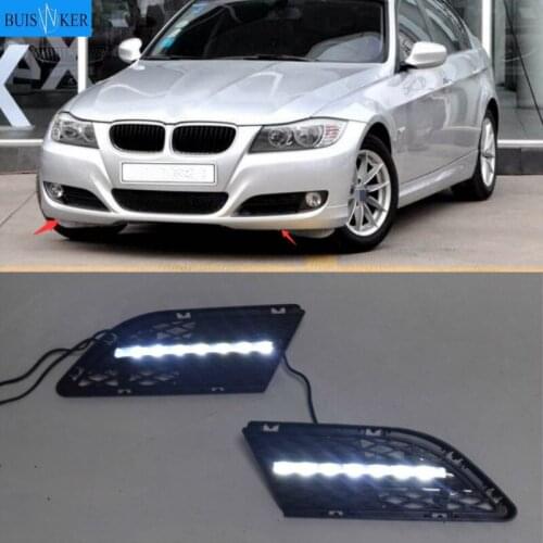 2PCS Car LED DRL For BMW E90 3series 328i 320i 323i 325i 330i 2010 2011 2012 Daytime Running Lights Daylight Fog lamp