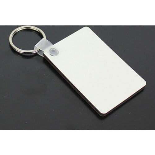 600pcs Wholesale MDF Key Chain Wooden Hard Board Double Sided Printing Heat Transfer Keyring Blank Keychain Pendant for DIY