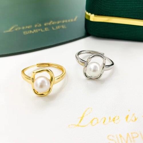 925 Sterling Silver Adjustable Finger Ring Base Settings Findings Jewelry Parts Fittings Accessories for Beads Stones