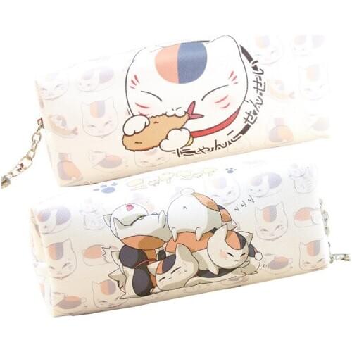 Anime Kasugano Sora Attack on Titan Student Pen Pencil Bag PU Cartoon Cute Cat Shiba Inu Coin Purse School Supplies Stationery