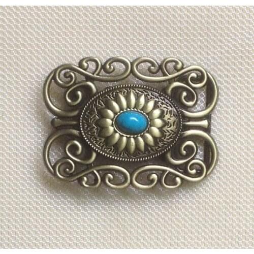 Bronze Hollowed-Out Pattern Cowgirl Belt Buckle JF-BY309 suitable for 4cm wideth belt with continous stock free shipping