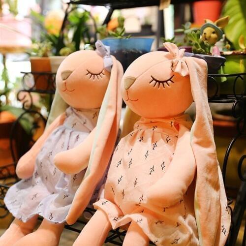 35-55cm Long Ears Cute Rabbit Doll Baby Soft Plush Toys For Children Rabbit Sleeping Stuffed Plush Animal Baby Toys For Infants