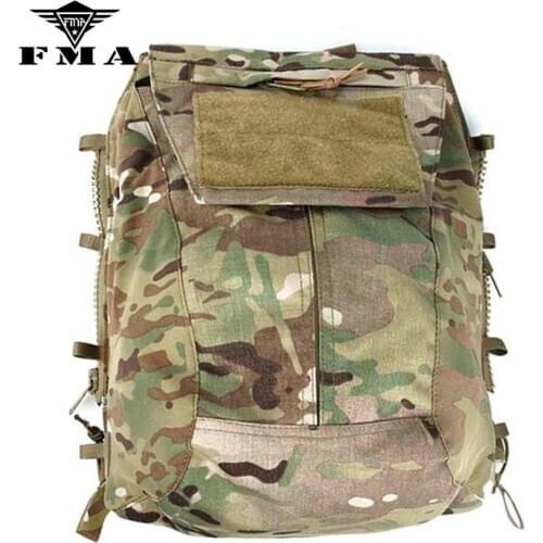 FMA TMC Military 2.0 plate pouch bag Tactical Vest Zipper pouch Multicam Imported fabric tactical vest accessories Free Shipping