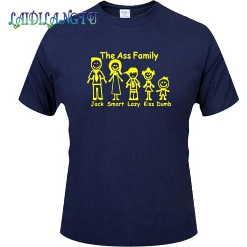 Summer New Fashion Clothing Tshirt the Ass Family Funny Unique Men Cotton O-neck T Shirt Summer Clothing Casual T-shirt
