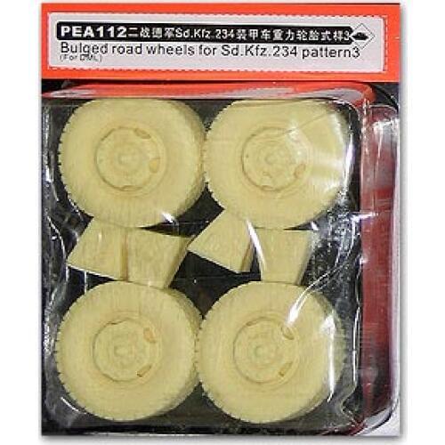 KNL HOBBY Voyager Model PEA112 Sd.Kfz.234 wheeled armored vehicle with resin made of gravity wheel type 3