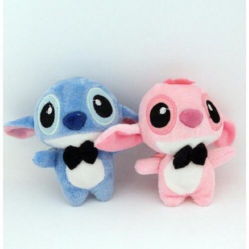 2pcs/lot Size 11cm Short Plush Toys Stitch Stuffed And Soft Animal Toys
