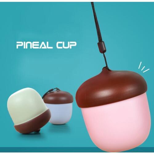 Creative Tea Mug Cute Pineal Cup for Kids Portable Plastic Travel Mug with Tea Infuser Rope Kitchen Water Cup Drinkware Cups