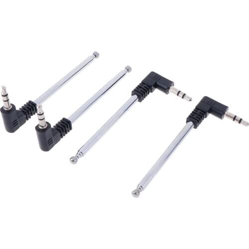 4pcs/lot Metal Cell Phone Multi Purpose 3.5mm FM Radio Antenna 8.8 Inch Long