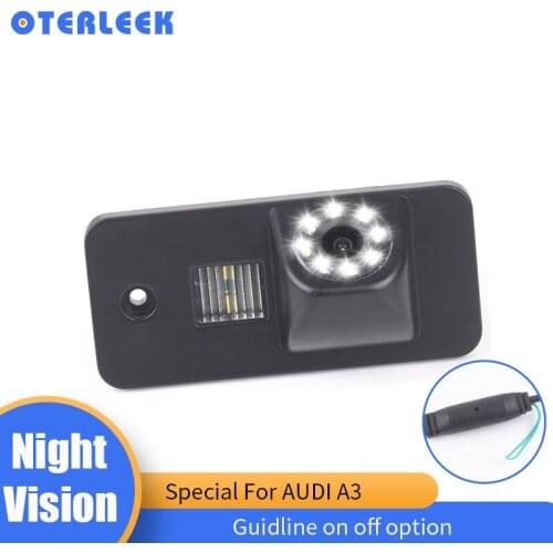 Oterleek 8 LED Lights Night Vision Backup Camera Rearview Reversing Parking Camera For Audi A3 A4 A6 A8 Q5 Q7 A6L B7 2015