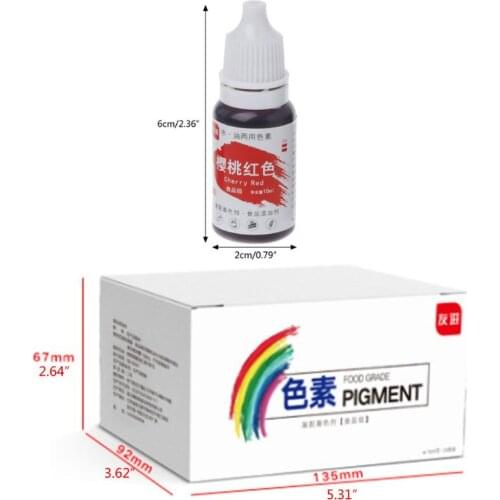 24 Colors 10ml Natural Ink Food Coloring Cake Pastries Cookies DIY Craft Pigment For Cake Decoration Frosting Icing Fond