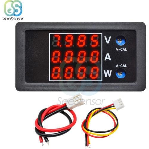 DC 0-100V 10A 1000W LCD Display Digital Voltmeter Ammeter Wattmeter High Precision Voltage Current Power Meter Tester Detector