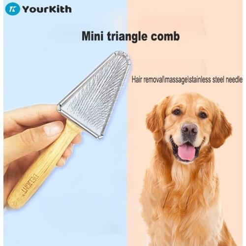 YourKith Pet Comb Dog Brush Pet Mini Triangle Needle Grooming Comb Cats And Dogs Detail Parts Comb For Cats Pets Supplies