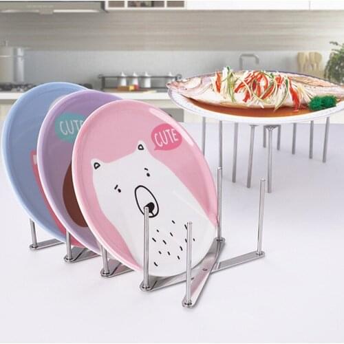 Stainless steel Plate Rack Pot Cover Rack The Side Telescopic Folding Frame Multifunction Steam Rack Restaurant Storage Rack