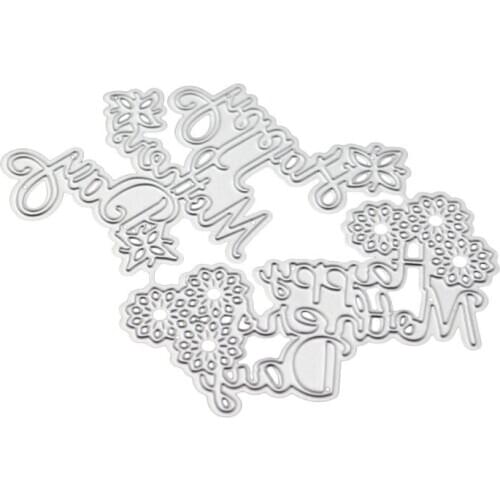Happy Mothers' Day Metal Cutting Dies Stencil Scrapbooking DIY Album Stamp Paper Card Embossing Decor Craft