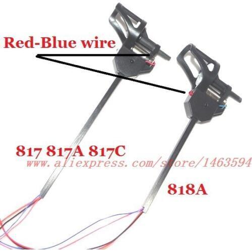 UDI U817 U817C U818C RC Quadricopter Spare Parts Motor Carbon tube unit (red blue wire ) Free Shipping