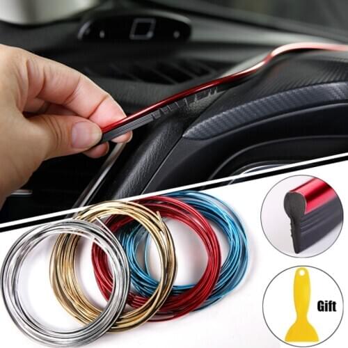 5M Universal Car Decorative Strip DIY Interior Decorative Line for KIA Rio K2 K3 K5 Cerato Soul Forte Sportage Car Accessories