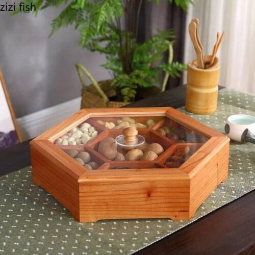 European-style Dried Fruit Box with Lid Living Room Household Dried Fruit Plate Nut Plate Melon Seed Snack Candy Box Storage New