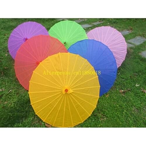 100pcs/lot Free shipping Small & big Chinese colorful Umbrella China traditional dance color parasol Japanese silk props