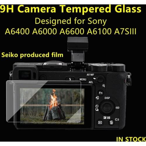 2PCS A6300 A5000 Camera Glass 9H Hardness Tempered Glass Ultra Thin Screen Protector for Sony A6400 A6000 A6600 A6100 A7SIII