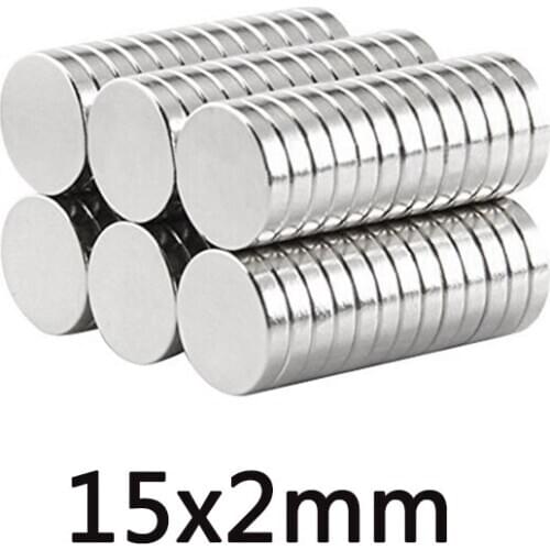 20/30/50pcs 15x2 mm Super Strong Magnets 15mmx2mm Permanent Small Round Magnet 15x2mm Thin Neodymium Magnet Magnetic 15*2 mm