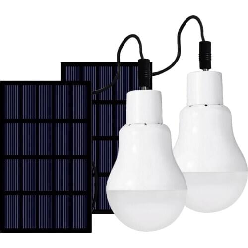 2021 15W Outdoor 12 LED Solar Bulb Portable Solar Lamp Moving Hanging Emergency Energy Saving Camping Tent Light Solar Lighting