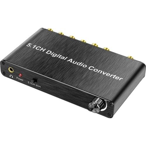 5.1CH Digital Audio Converter DTS / AC3 Dolby Decoding SPDIF Input To 5.1