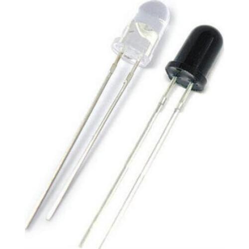 50pairs F5/5MM infrared emission tube + infrared receiver tube 5MM infrared transceiver tube