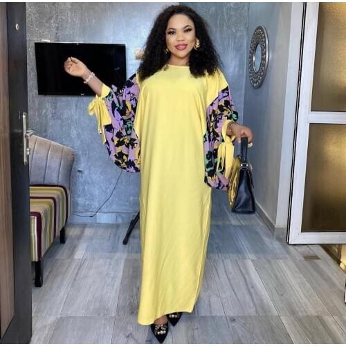 African Abaya Print Floral Dashiki Dress Muslim Women Hoodies Bat Sleeve Hijab Bazin Design Long Maxi Robe Gowns Riche Sexy Lady