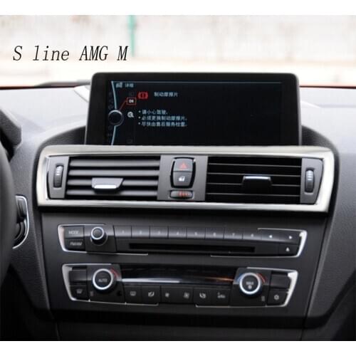 Car Styling Front Center Air Outlet Vent Outlet Frame Covers Stickers Trim for BMW 1 Series F20 F21 Auto interior Accessories