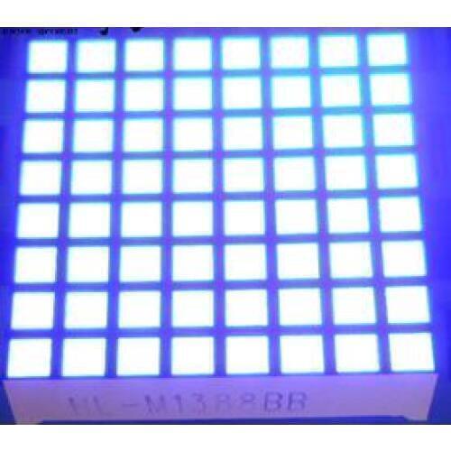 FREE SHIPPING 10PCS x 3MM 8X8 Blue Red White 32*32 Square LED Dot Matrix Digital Tube 1288BB 1288BS LED Display Light Beads