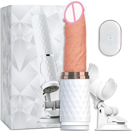Wireless Telescopic Dildo Vibrator Automatic Realistic Dildo Big Penis with Heating Sex machine Sex toy for women Masturbation