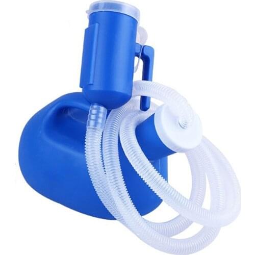 2000ml Men Women Urine Bottle Pee Jug Car Portable Travel Camping Toilet Long Hose Potty For Adults Outdoor With Lid Handle
